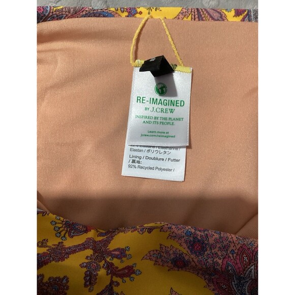 J. Crew High Rise Bikini Bottom Ratti Golden Paisley XS - Picture 5 of 7